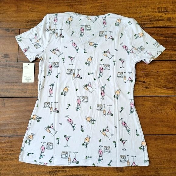 Apt 9 V-neck Tee- Summer Cocktails - Picture 3 of 5